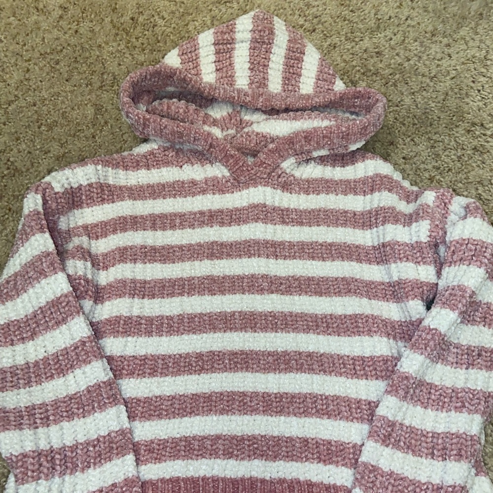 Justice Hooded Sweater Size 12 Pink